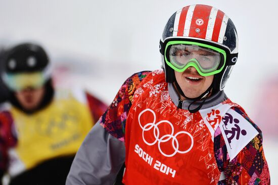 2014 Winter Olympics. Snowboarding. Men. Snowboard cross