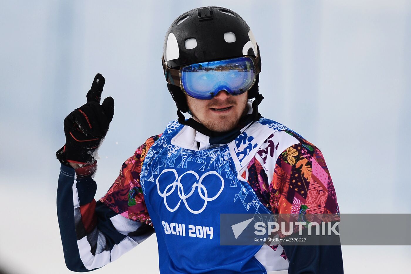 2014 Winter Olympics. Snowboarding. Men. Snowboard cross