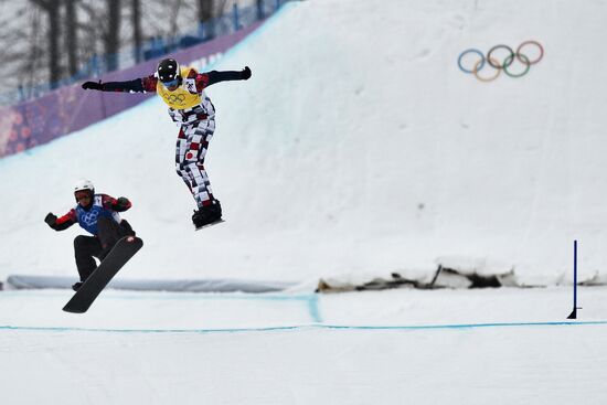 2014 Winter Olympics. Snowboarding. Men. Snowboard cross