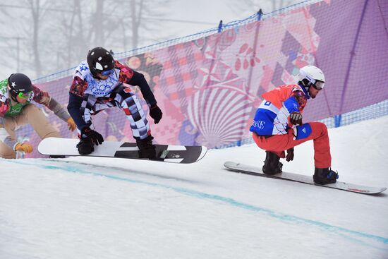 2014 Winter Olympics. Snowboarding. Men. Snowboard cross