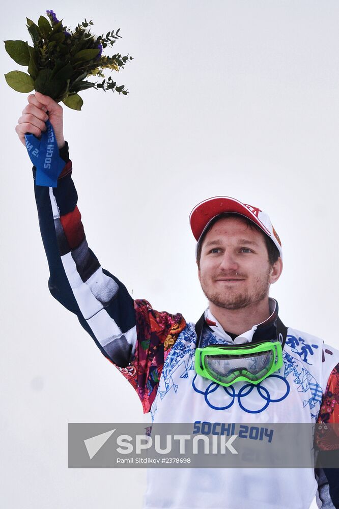 2014 Winter Olympics. Snowboarding. Men. Snowboard cross