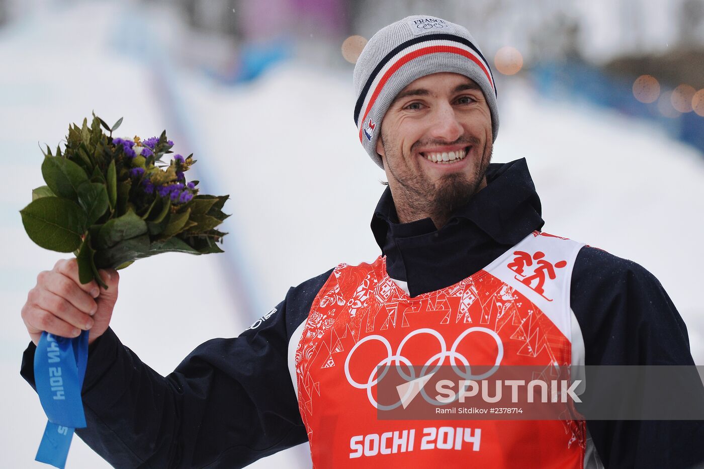 2014 Winter Olympics. Snowboarding. Men. Snowboard cross