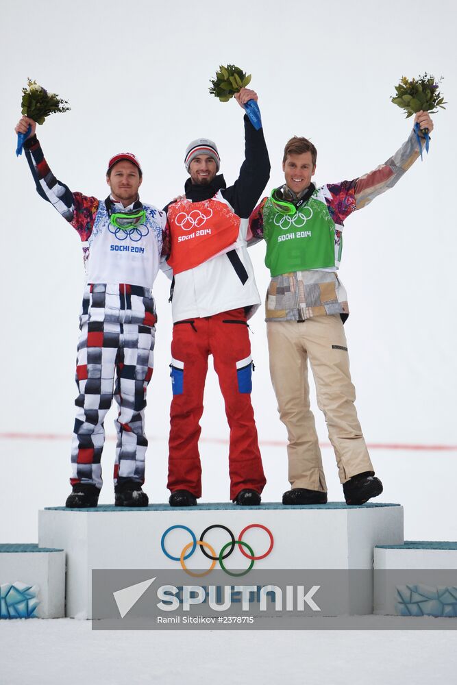 2014 Winter Olympics. Snowboarding. Men. Snowboard cross