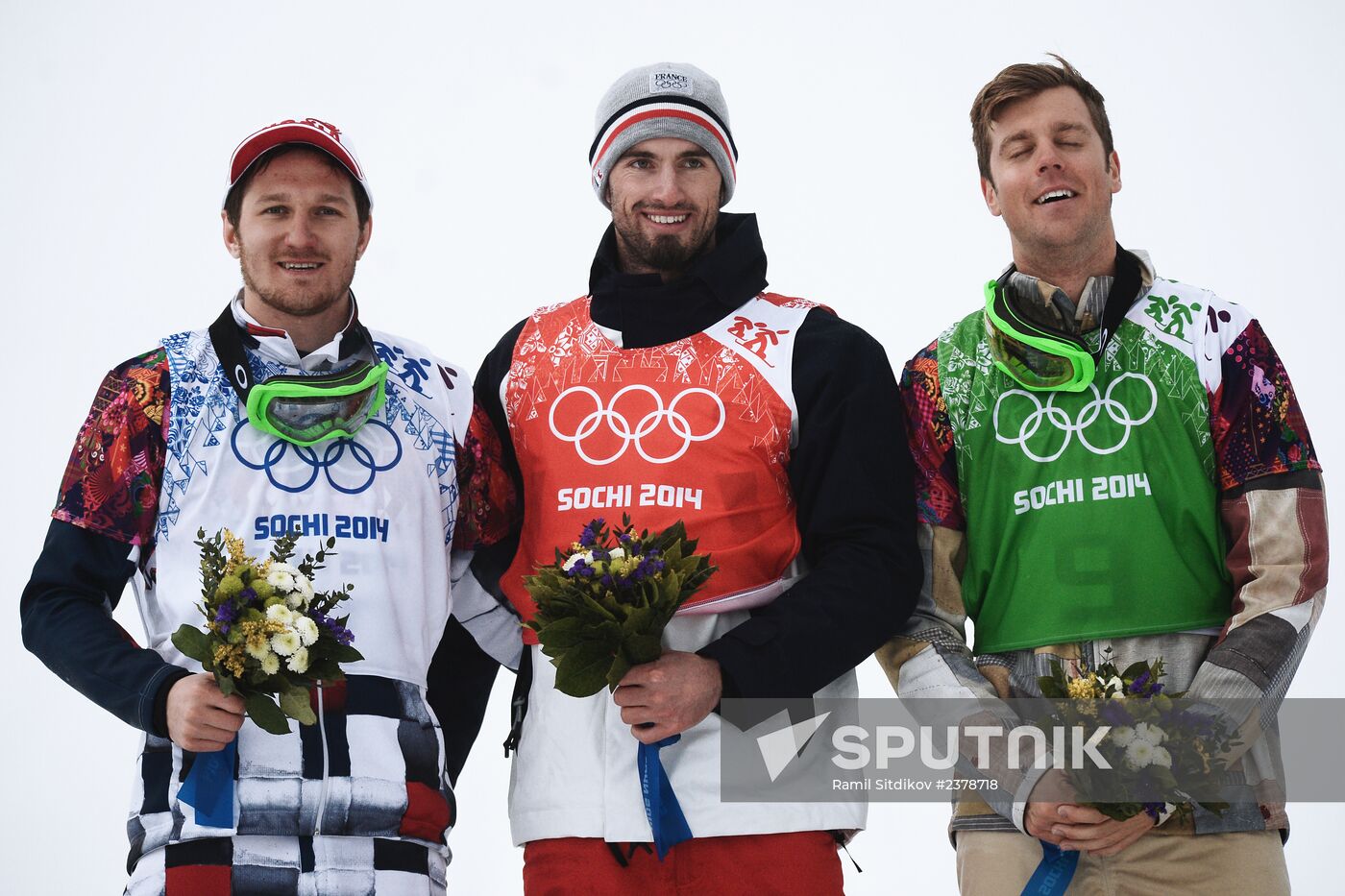 2014 Winter Olympics. Snowboarding. Men. Snowboard cross