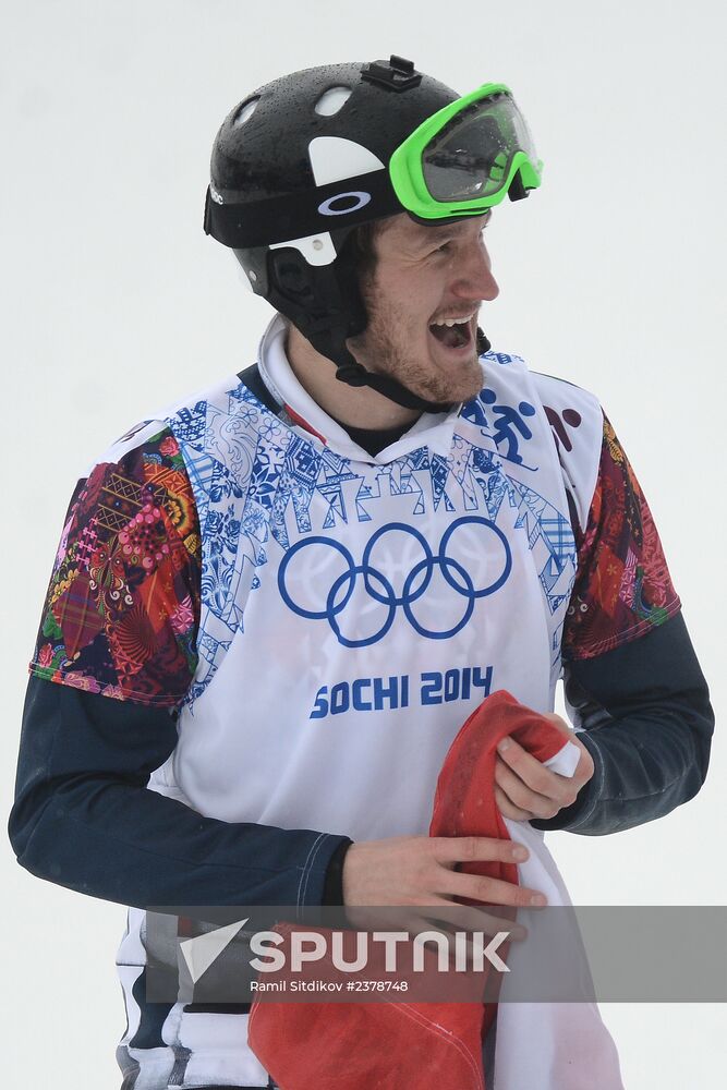 2014 Winter Olympics. Snowboarding. Men. Snowboard cross