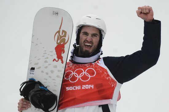 2014 Winter Olympics. Snowboarding. Men. Snowboard cross