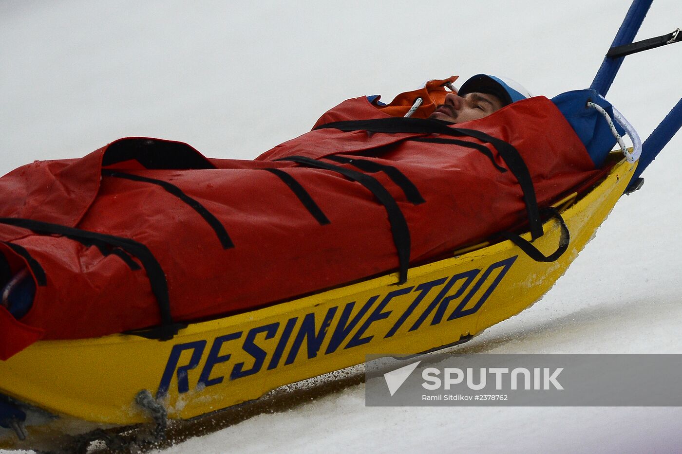 2014 Winter Olympics. Snowboarding. Men. Snowboard cross