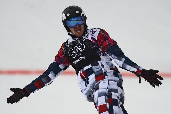 2014 Winter Olympics. Snowboarding. Men. Snowboard cross