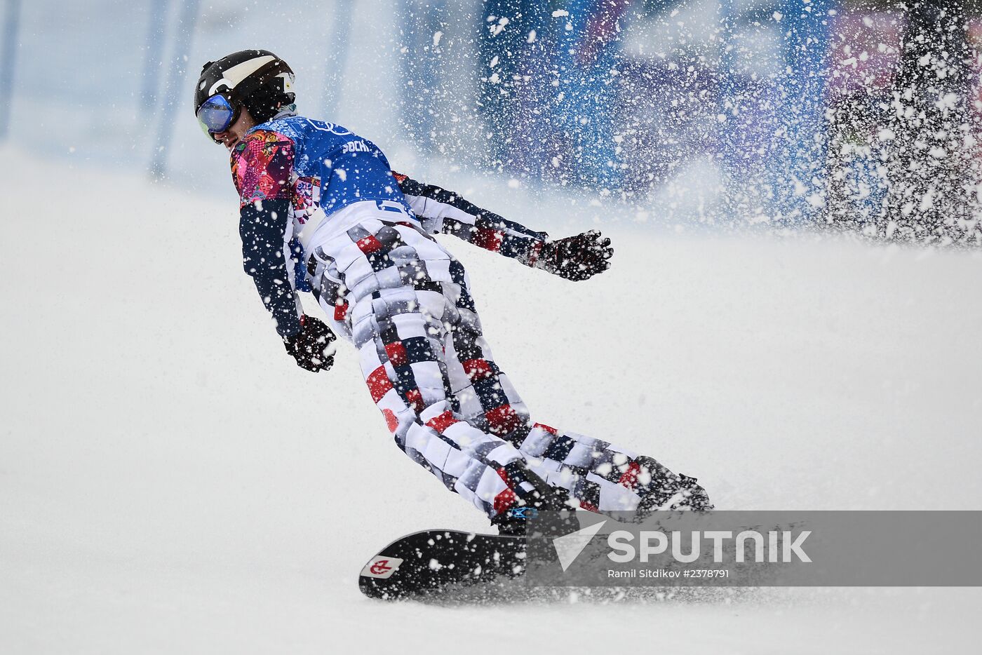 2014 Winter Olympics. Snowboarding. Men. Snowboard cross