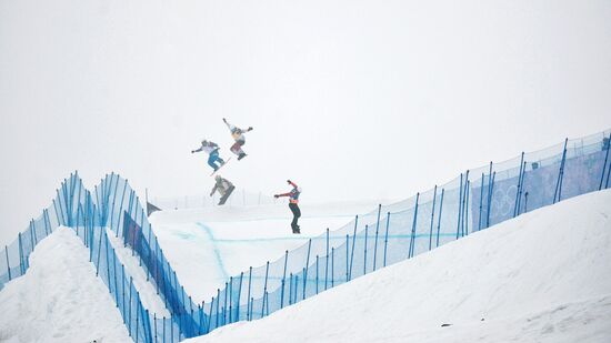 2014 Winter Olympics. Snowboarding. Men. Snowboard cross