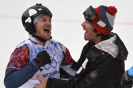 2014 Winter Olympics. Snowboarding. Men. Snowboard cross
