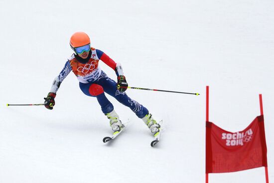 2014 Winter Olympics. Alpine skiing. Women. Giant slalom