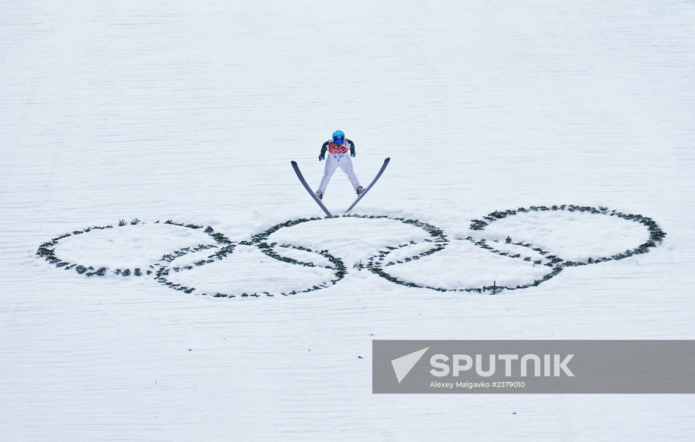 2014 Winter Olympics. Nordic combined. Individual race. Large hill