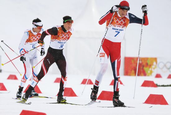 2014 Winter Olympics. Nordic combined. Individual race. Large hill