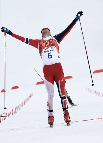 2014 Winter Olympics. Nordic combined. Individual race. Large hill