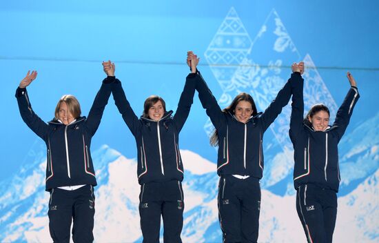 2014 Winter Olympics. Medal ceremonies. Day Eleven