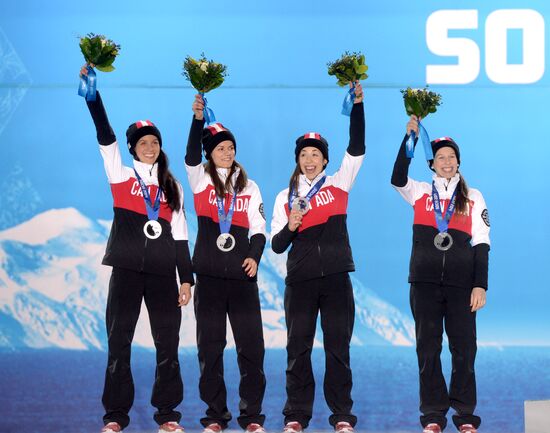 2014 Winter Olympics. Medal ceremonies. Day Eleven