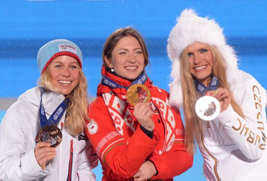 2014 Winter Olympics. Award ceremony. Day Eleven