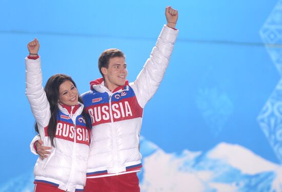 2014 Winter Olympics. Award ceremony. Day Eleven