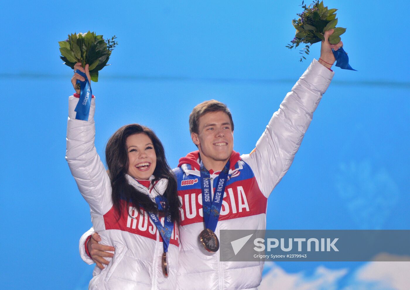 2014 Winter Olympics. Award ceremony. Day Eleven