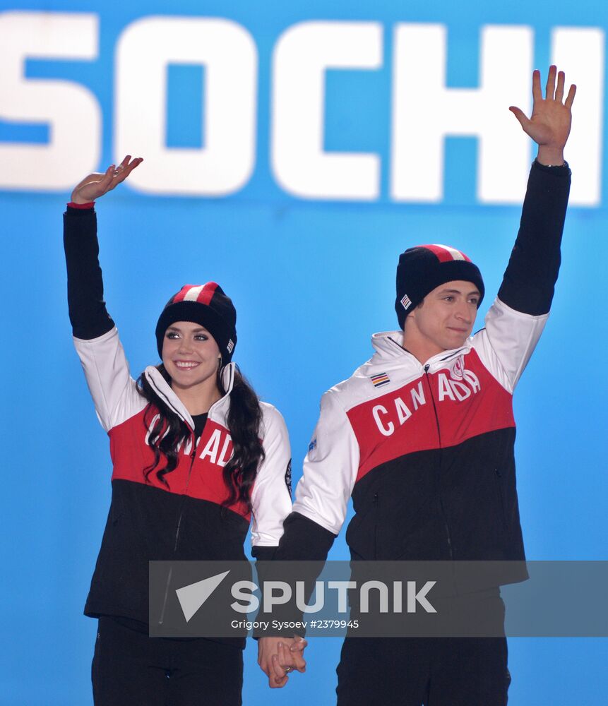 2014 Winter Olympics. Award ceremony. Day Eleven