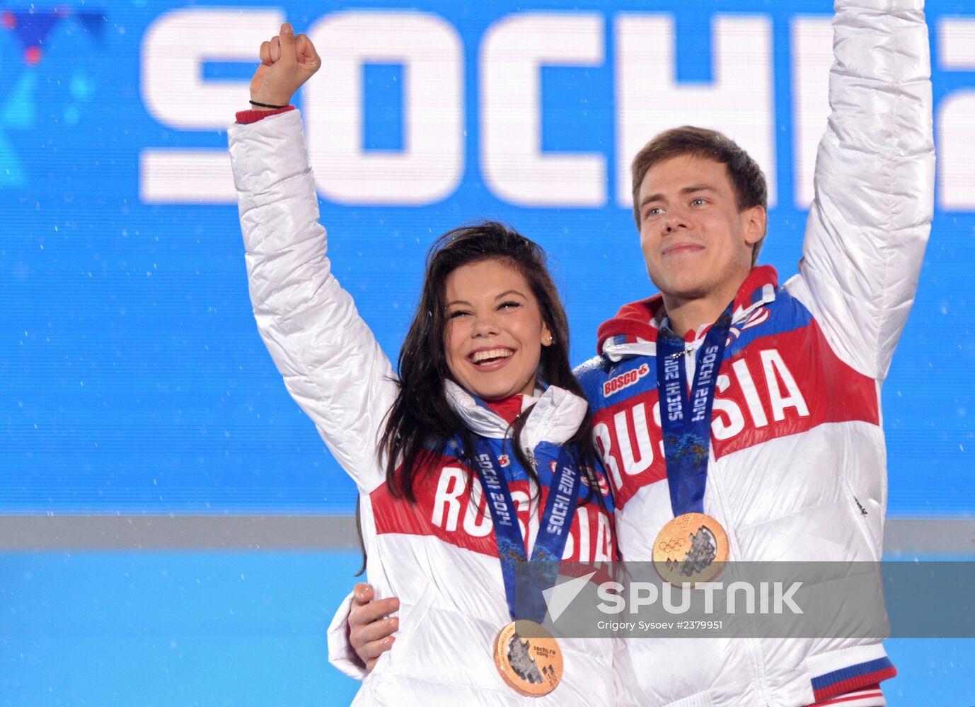 2014 Winter Olympics. Award ceremony. Day Eleven