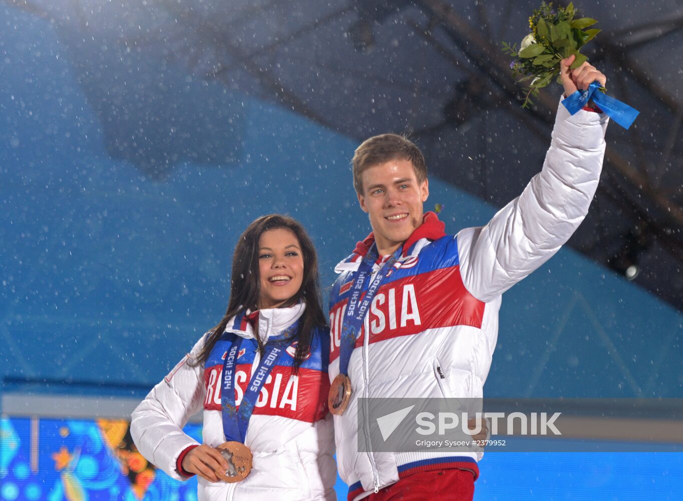 2014 Winter Olympics. Award ceremony. Day Eleven