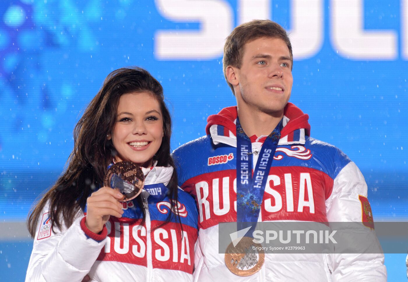 2014 Winter Olympics. Award ceremony. Day Eleven