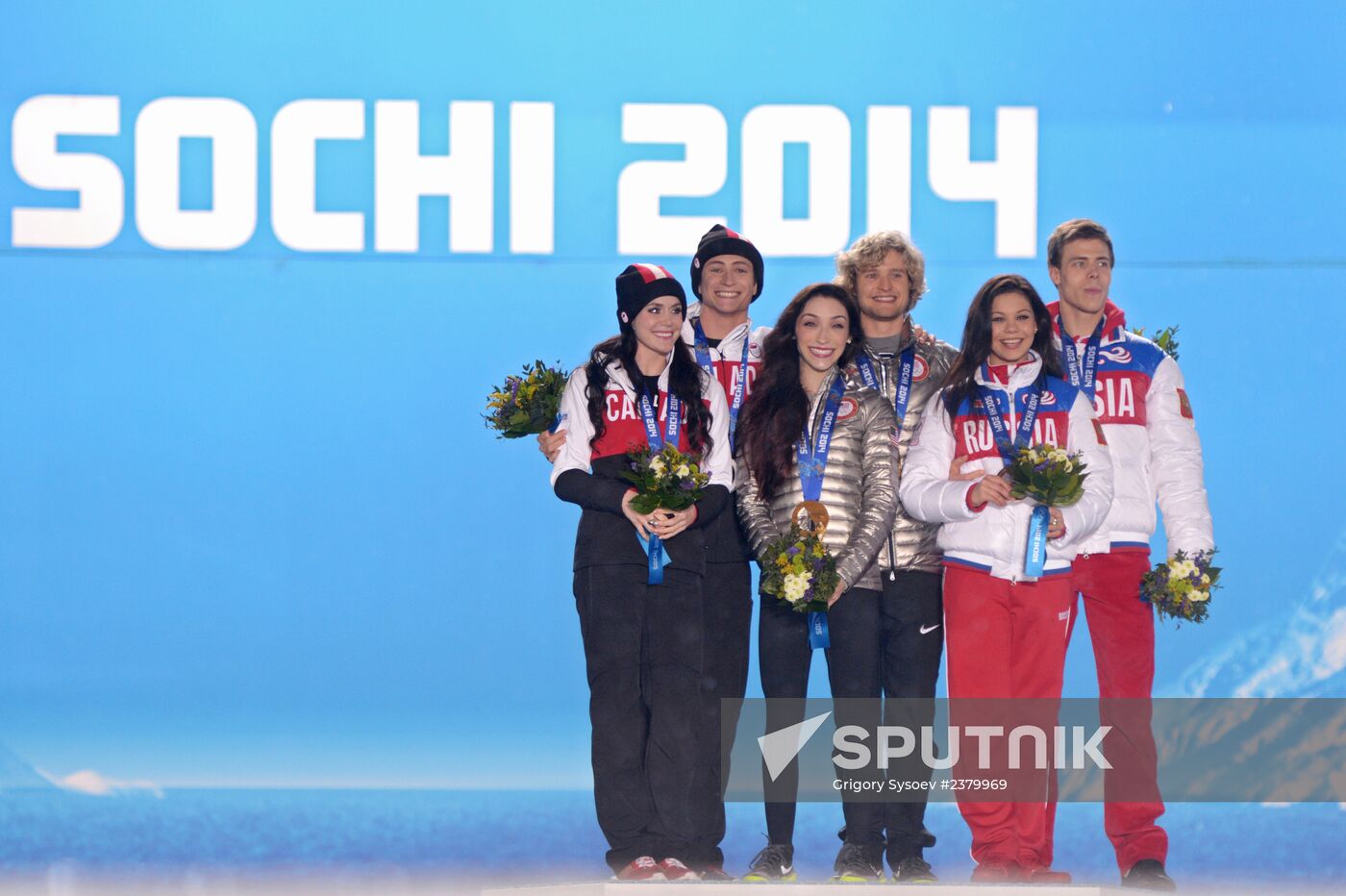 2014 Winter Olympics. Award ceremony. Day Eleven