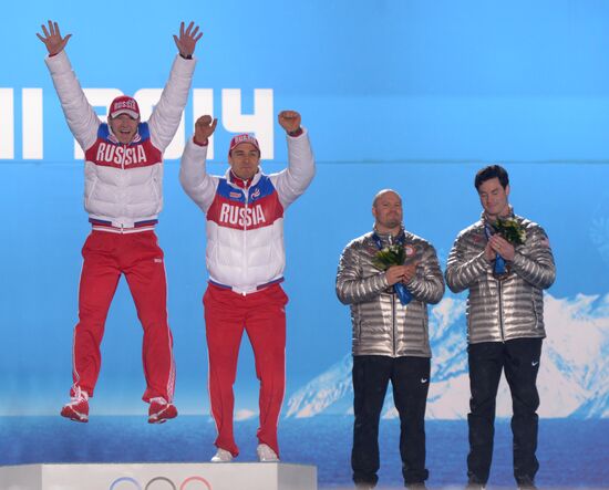 2014 Winter Olympics. Award ceremony. Day Eleven