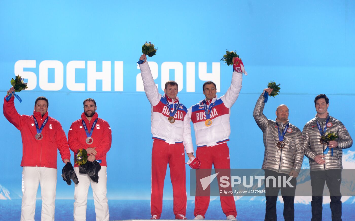 2014 Winter Olympics. Award ceremony. Day Eleven