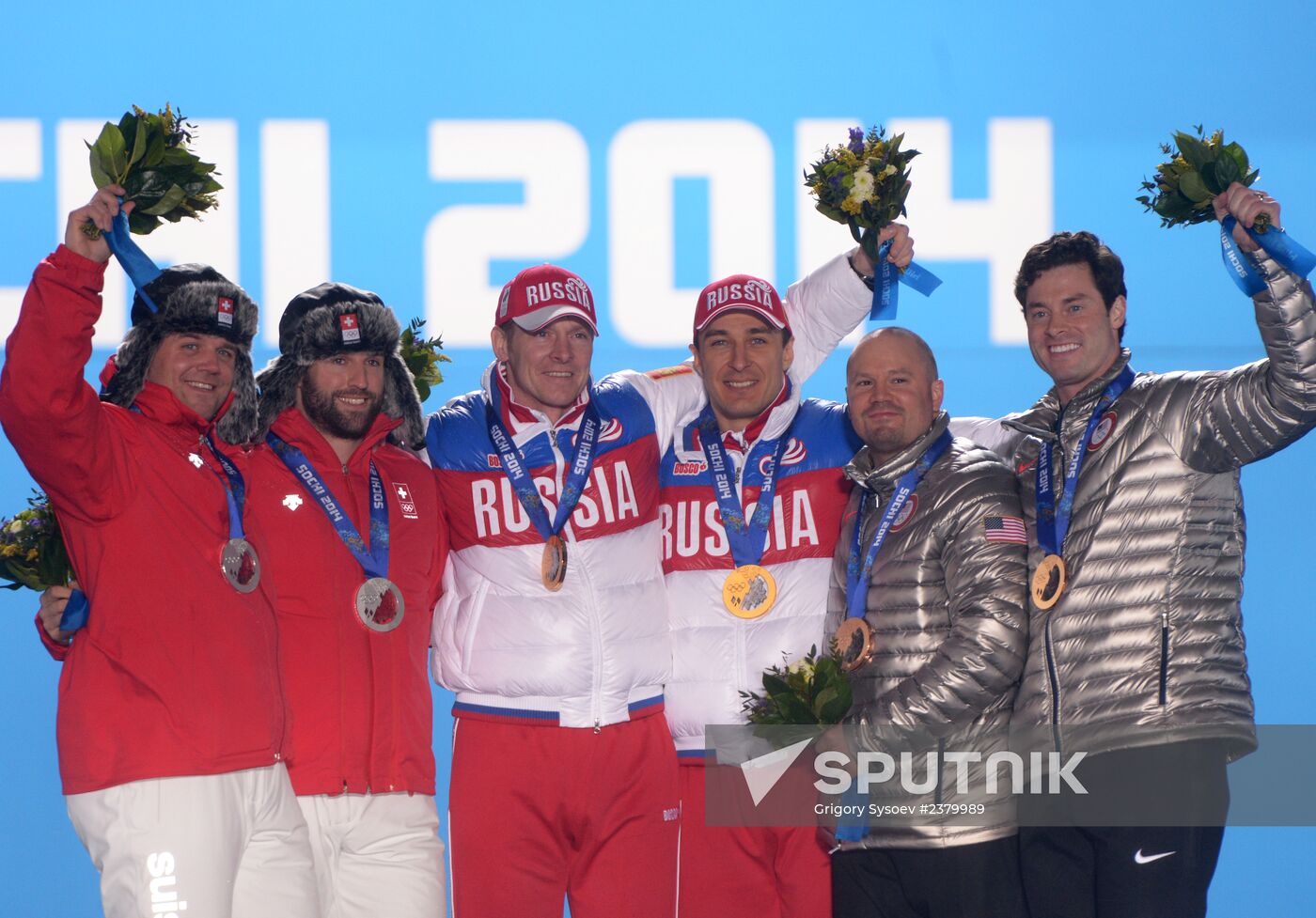 2014 Winter Olympics. Award ceremony. Day Eleven