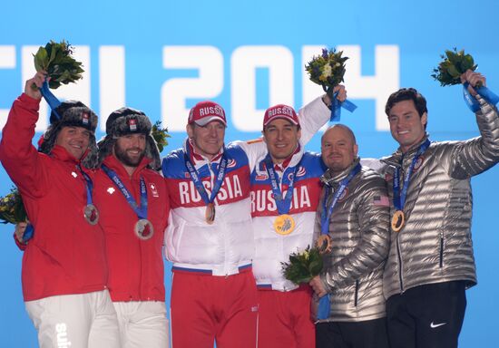 2014 Winter Olympics. Award ceremony. Day Eleven