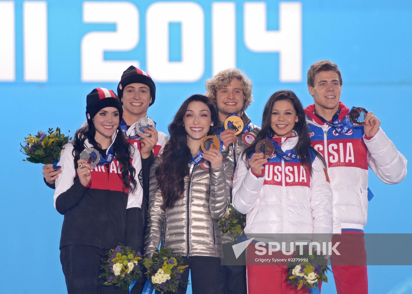 2014 Winter Olympics. Award ceremony. Day Eleven