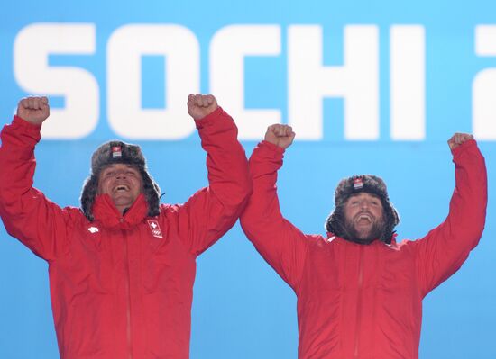 2014 Winter Olympics. Award ceremony. Day Eleven