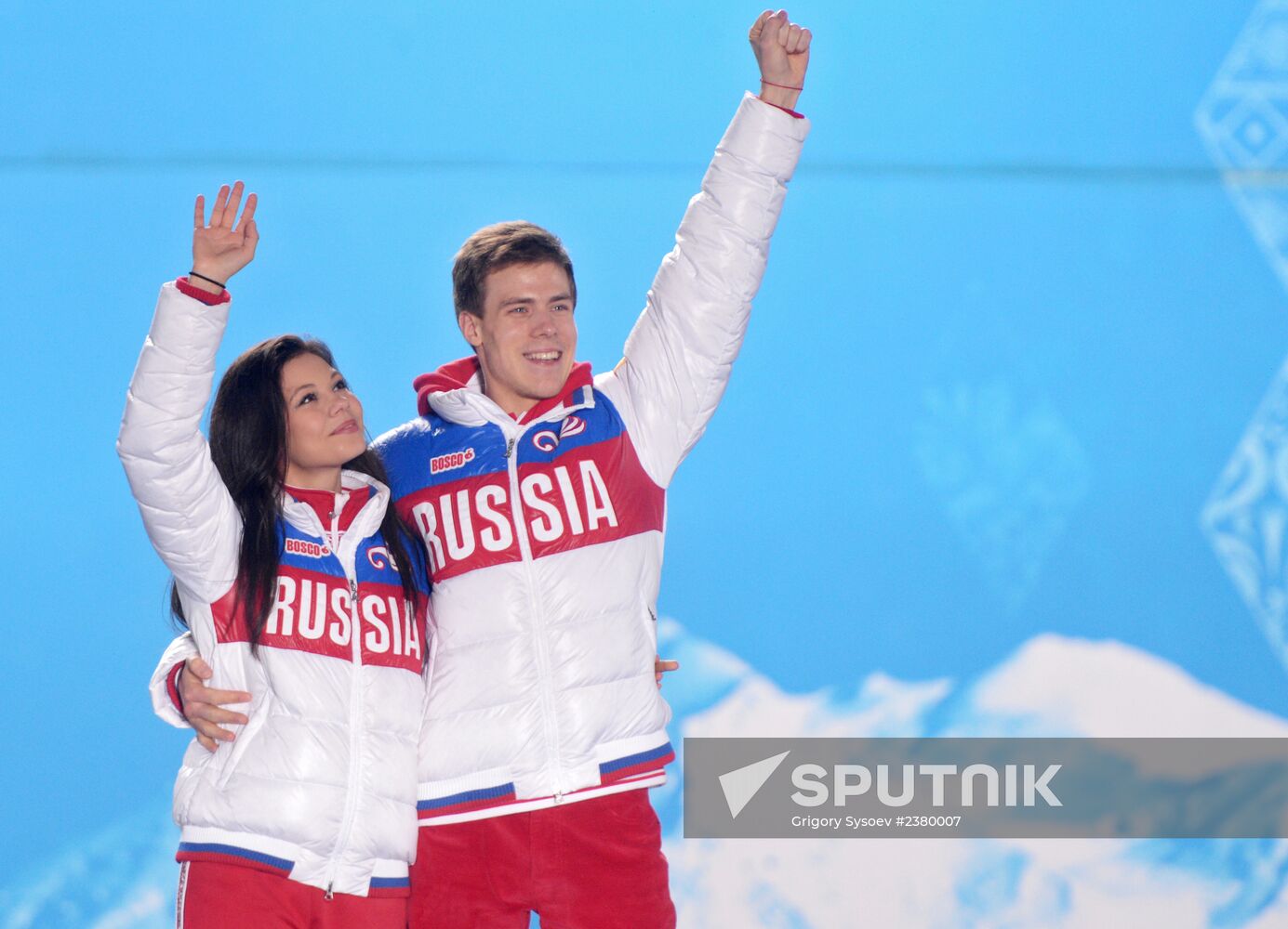 2014 Winter Olympics. Award ceremony. Day Eleven