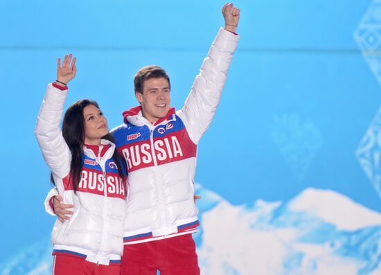 2014 Winter Olympics. Award ceremony. Day Eleven