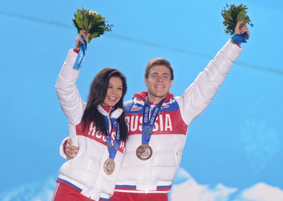 2014 Winter Olympics. Award ceremony. Day Eleven