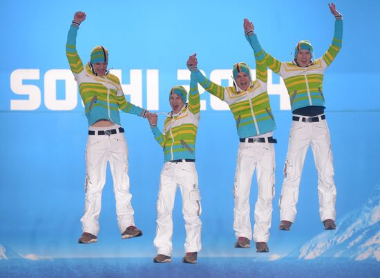 2014 Winter Olympics. Award ceremony. Day Eleven