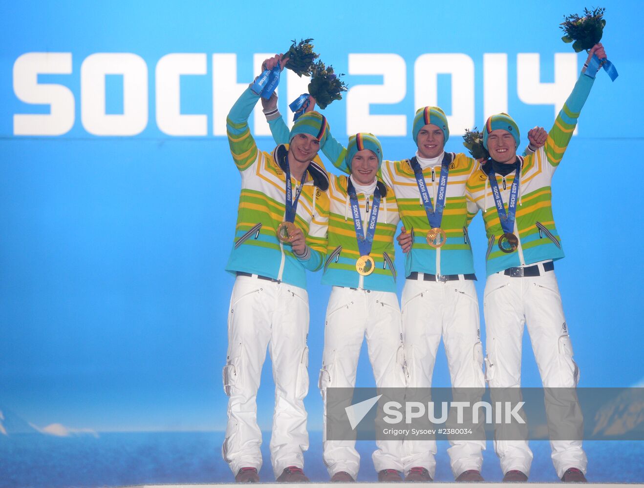 2014 Winter Olympics. Award ceremony. Day Eleven