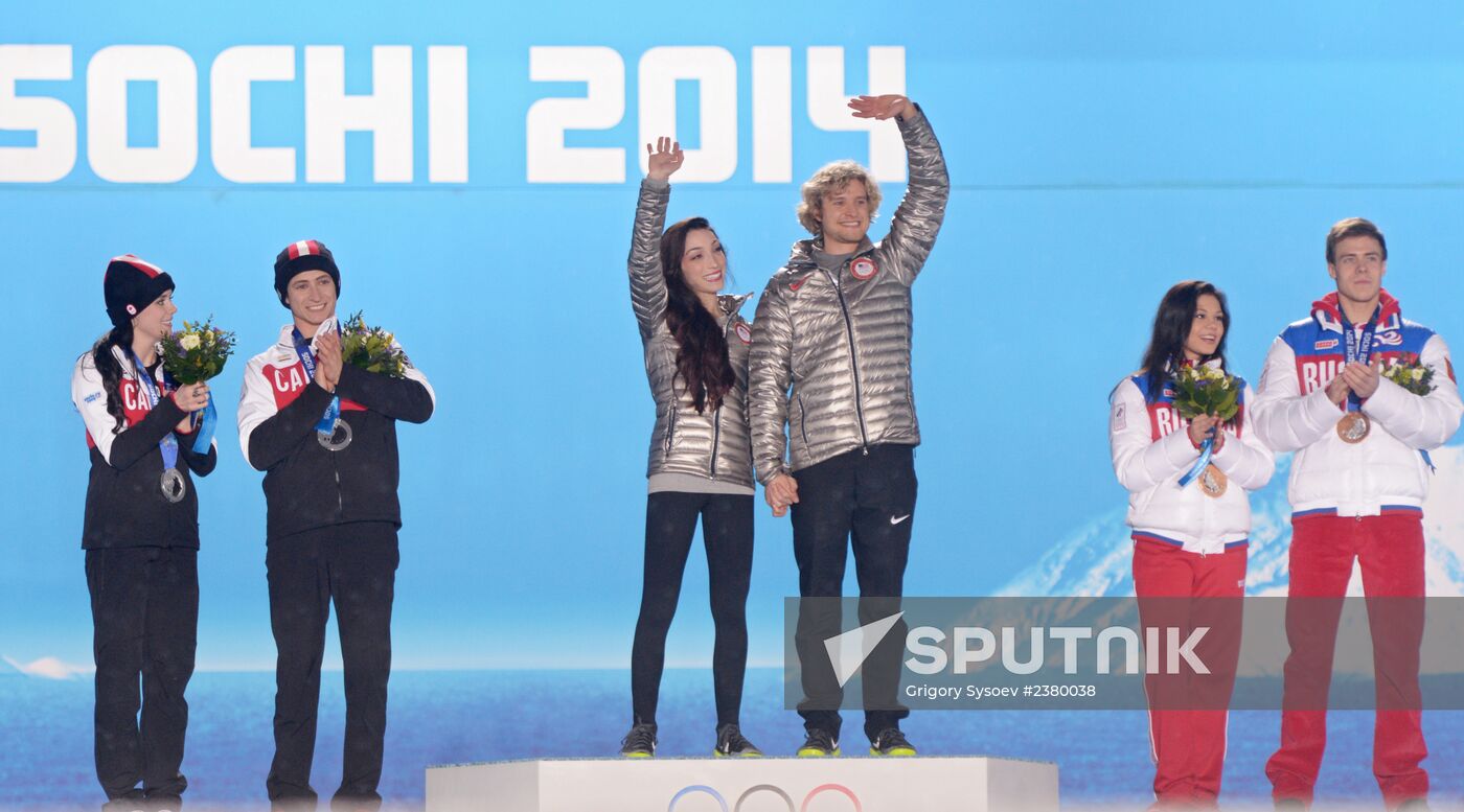 2014 Winter Olympics. Award ceremony. Day Eleven