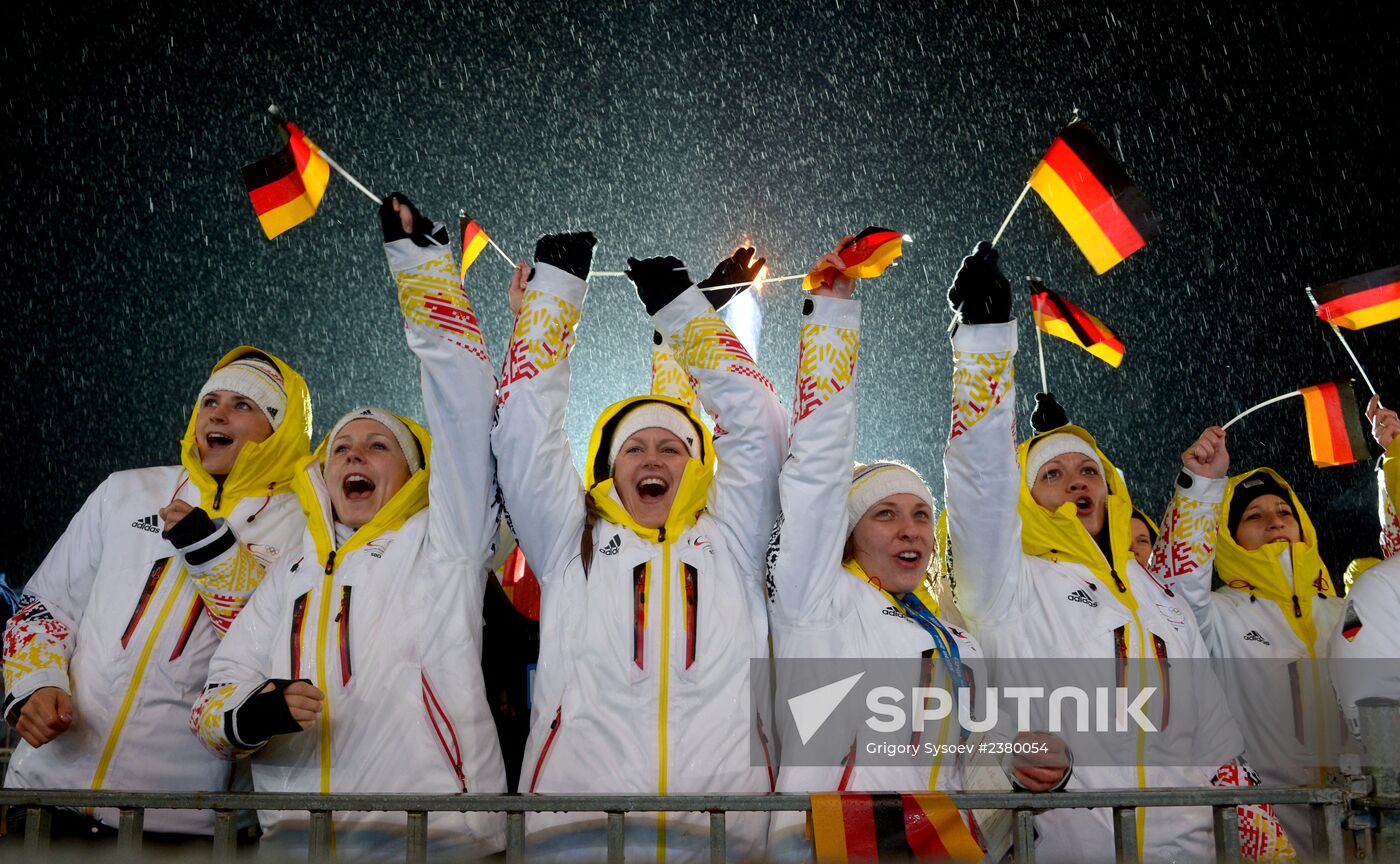 2014 Winter Olympics. Medal ceremony. Day Eleven