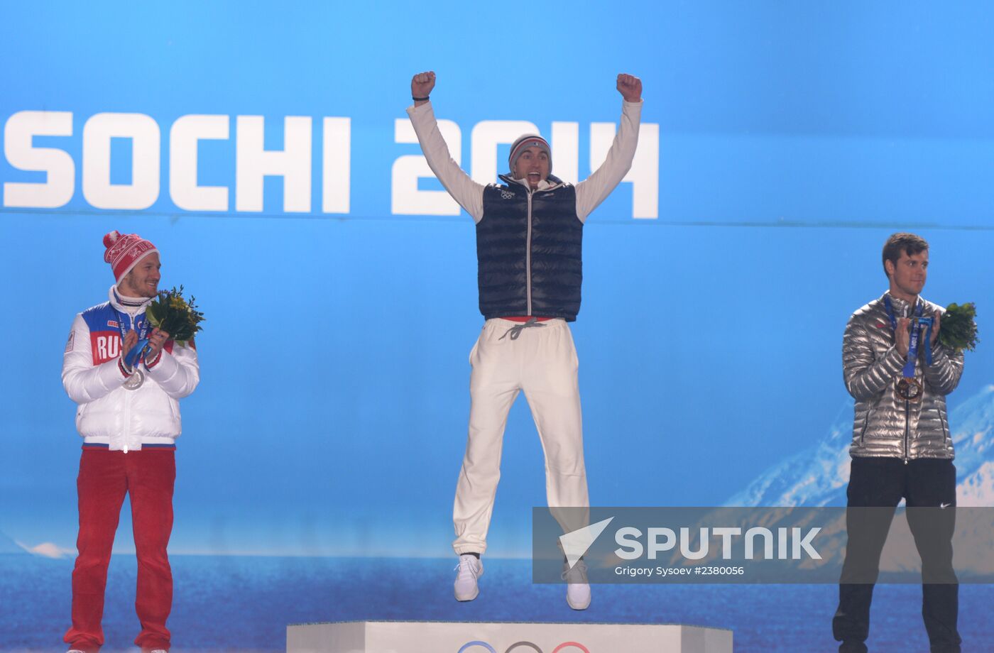 2014 Winter Olympics. Award ceremony. Day Eleven