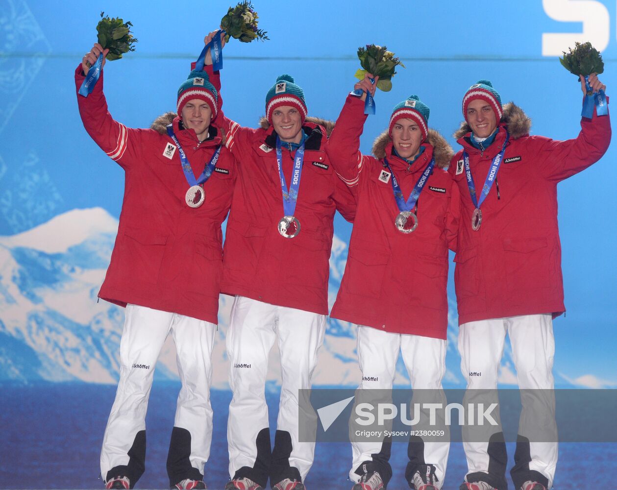 2014 Winter Olympics. Award ceremony. Day Eleven