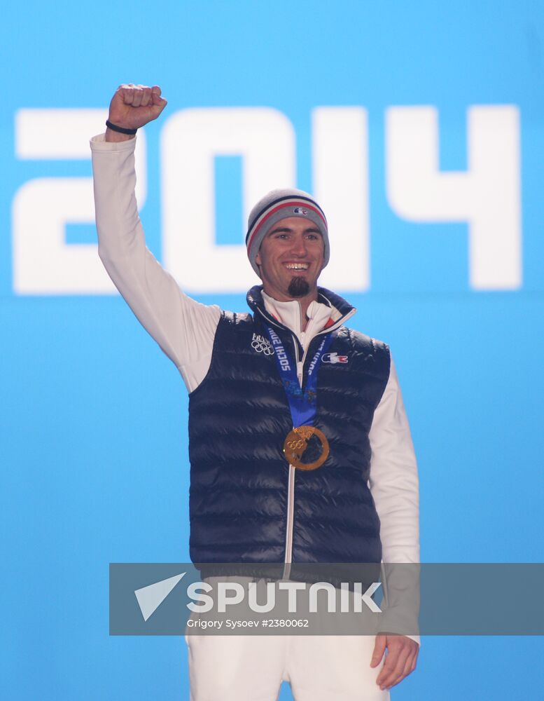2014 Winter Olympics. Award ceremony. Day Eleven