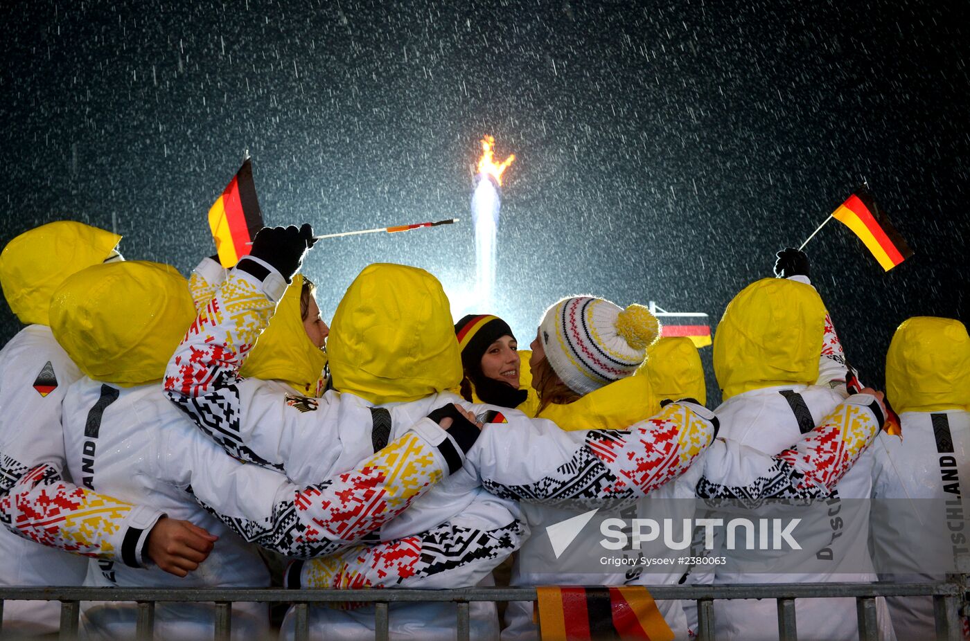 2014 Winter Olympics. Medal ceremony. Day Eleven