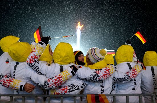 2014 Winter Olympics. Medal ceremony. Day Eleven
