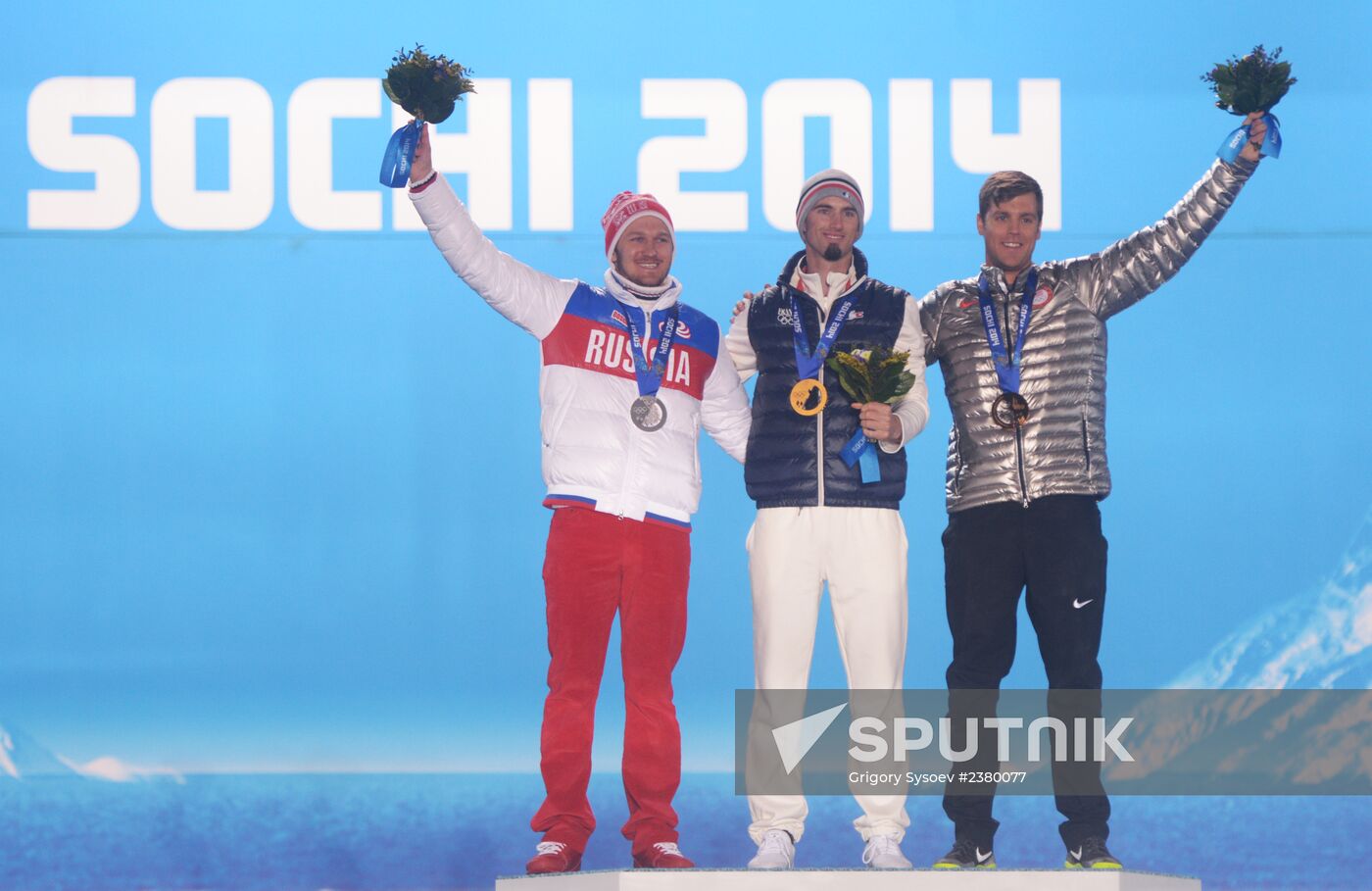 2014 Winter Olympics. Award ceremony. Day Eleven