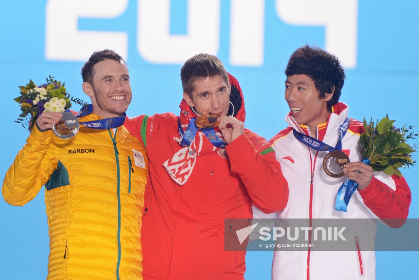 2014 Winter Olympics. Award ceremony. Day Eleven