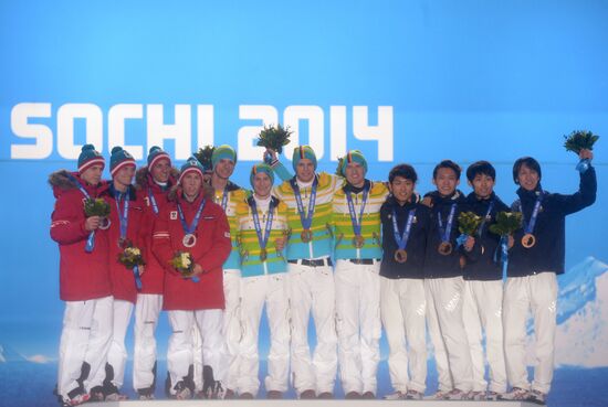 2014 Winter Olympics. Award ceremony. Day Eleven